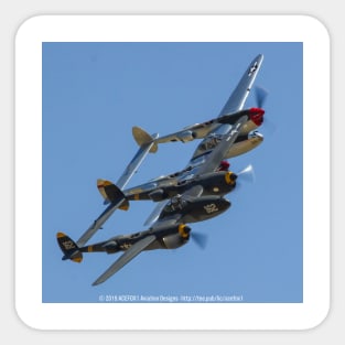 P-38 Lightnings Sticker